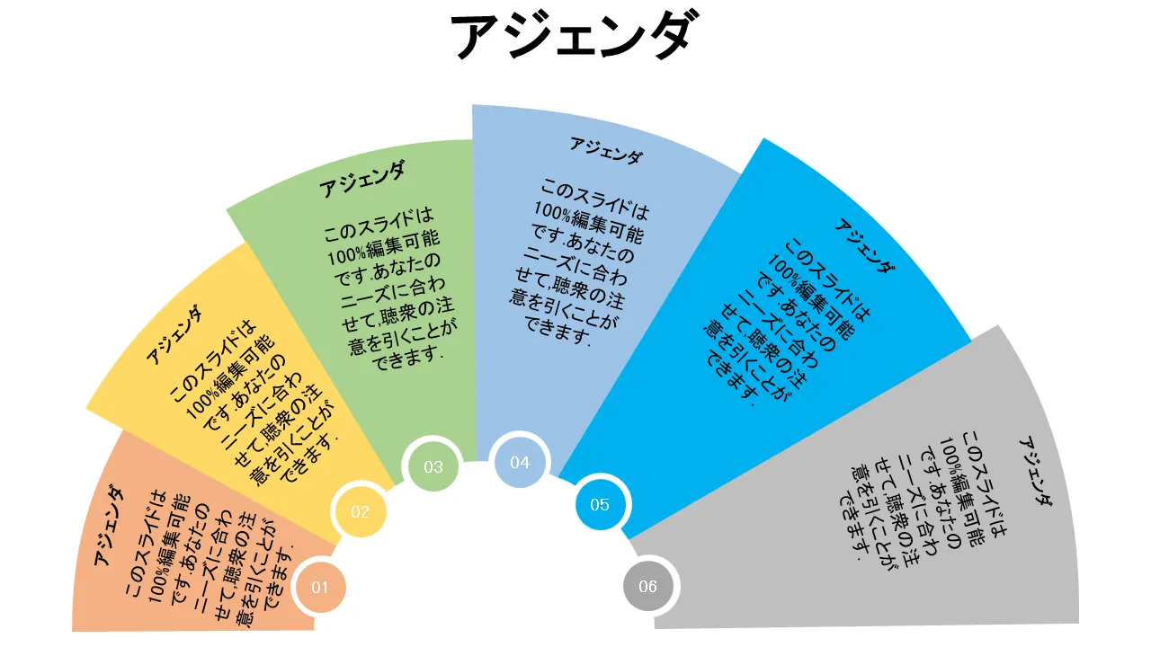 アジェンダ 6 プロセス F373 Ppt パワーポイント プレゼンテーション アウトライン スライド ショー