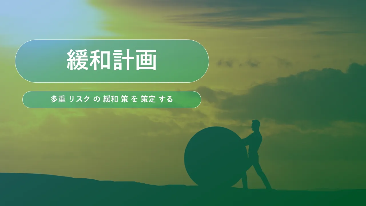 ビジネスプレゼンテーション用の緩和計画PowerPointのテンプレート