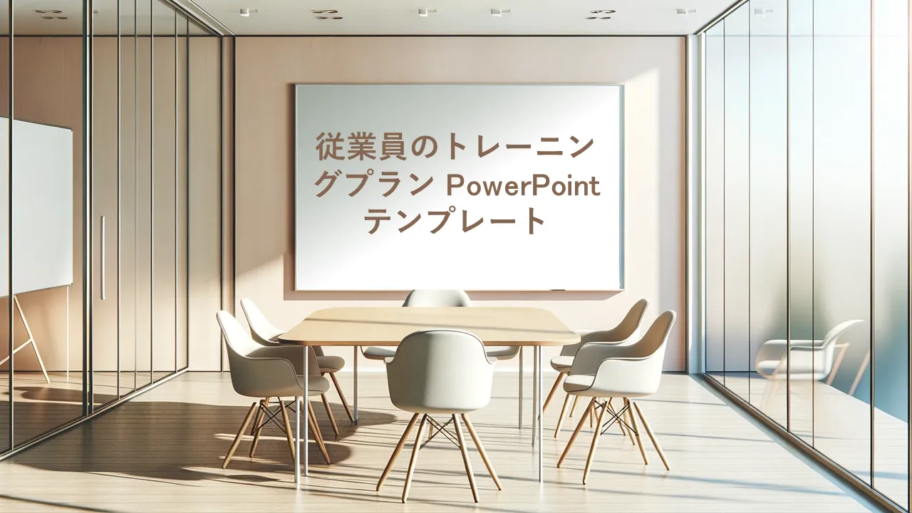 従業員研修計画PowerPointのテンプレート